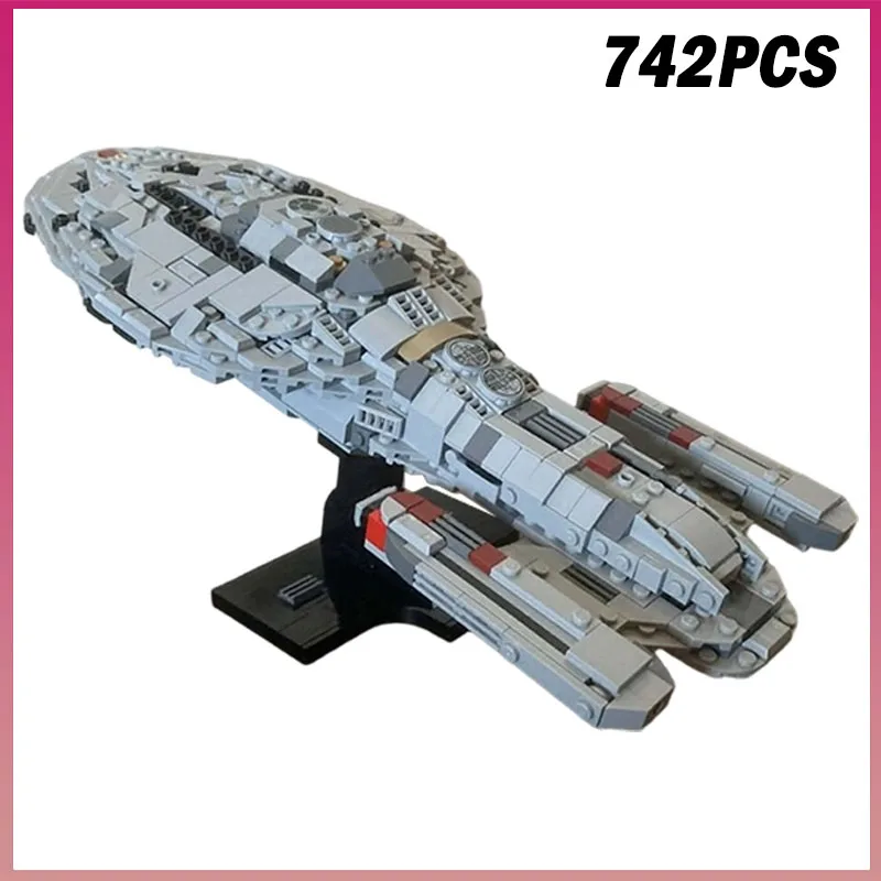 742PCS NEW USS Voyager NCC-74656 Spaceship Movie Model MOC Building Blocks Bricks Creative Assembly Toy Kids Adult Birthday Gift
742PCS NEW USS Voyager NCC-74656 Spaceship Movie Model MOC Building Blocks Bricks Creative Assembly Toy Kids Adult Birthday Gift