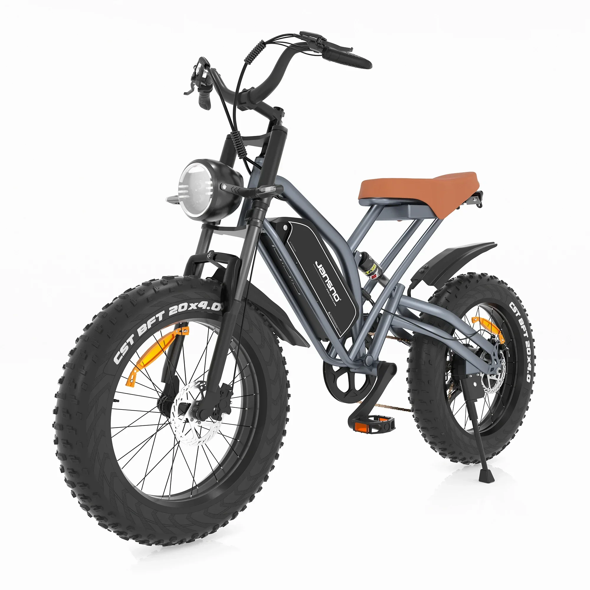 JANSNO Electric Bike 20" x 4.0 Electric Bike for Adults with 750W Brushless Motor, Long-Lasting 48V 14Ah Removable Battery
JANSNO Electric Bike 20" x 4.0 Electric Bike for Adults with 750W Brushless Motor, Long-Lasting 48V 14Ah Removable Battery