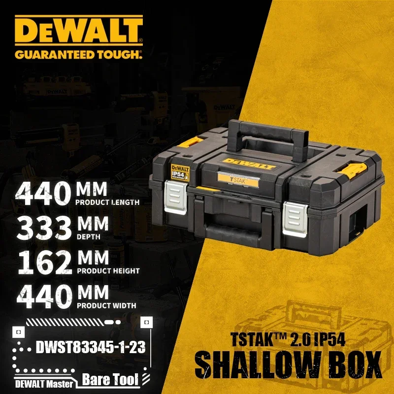 DEWALT DWST83345-1-23 TSTAK™ 2.0 IP54 Storage Box Tool Storage and Organization
DEWALT DWST83345-1-23 TSTAK™ 2.0 IP54 Storage Box Tool Storage and Organization