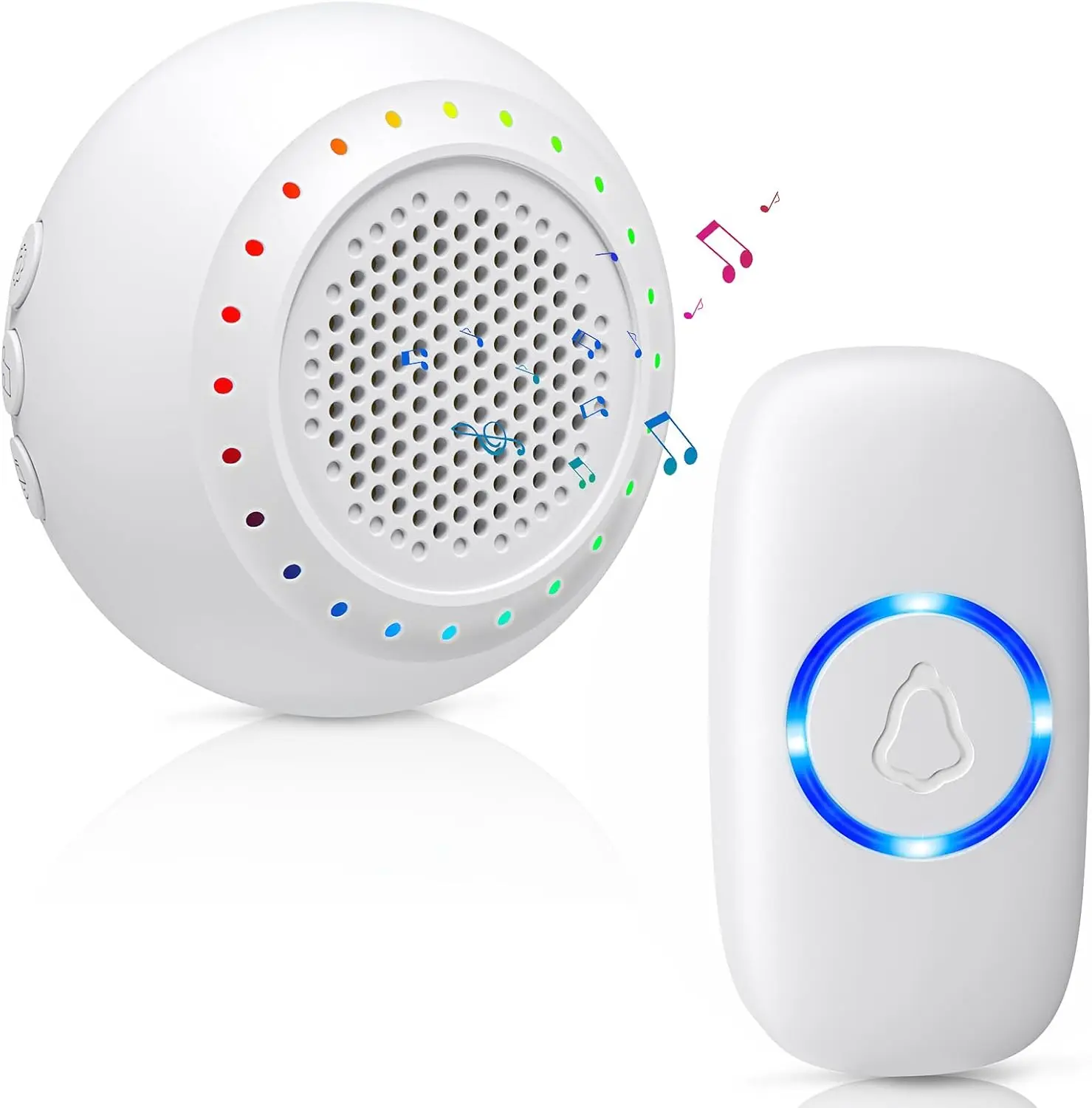 Wireless Doorbell for Classroom, 1000ft Range, 48 Melodies, Volume Adjustable with Mute, LED Flash, Battery Operated, for Home
Wireless Doorbell for Classroom, 1000ft Range, 48 Melodies, Volume Adjustable with Mute, LED Flash, Battery Operated, for Home