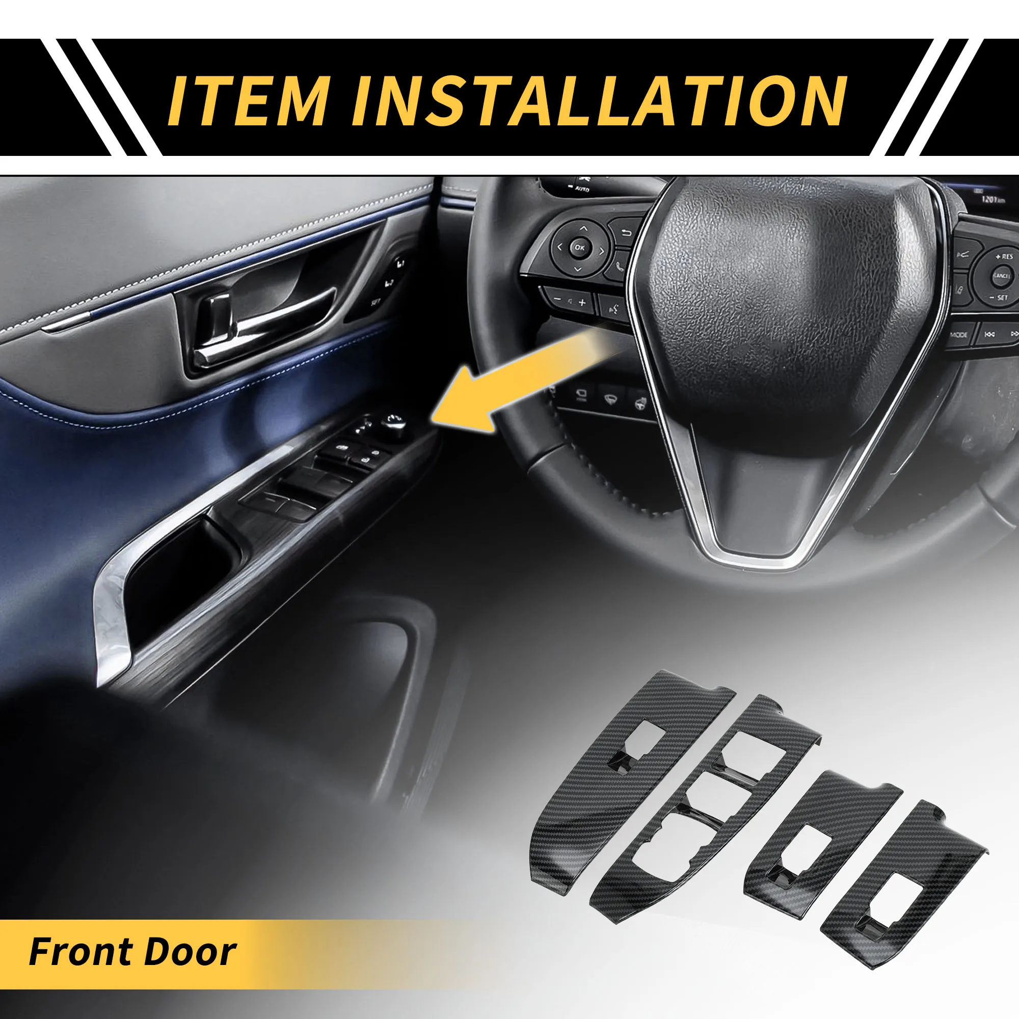 UXCELL Carbon Fiber Pattern Front Door Window Switch Panel Set for Ford Maverick 22-24
UXCELL Carbon Fiber Pattern Front Door Window Switch Panel Set for Ford Maverick 22-24