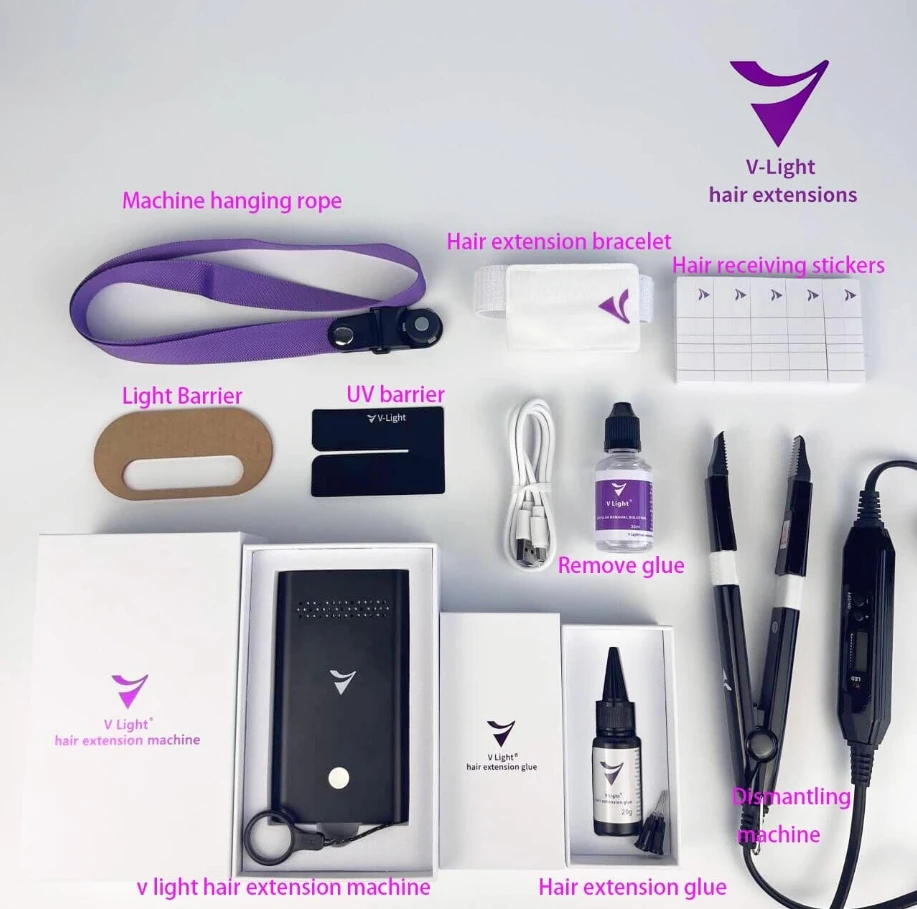 V-Light Factory Products 100% Virgin Human Hair Extensions Kit Tape in Style UV Extension
V-Light Factory Products 100% Virgin Human Hair Extensions Kit Tape in Style UV Extension