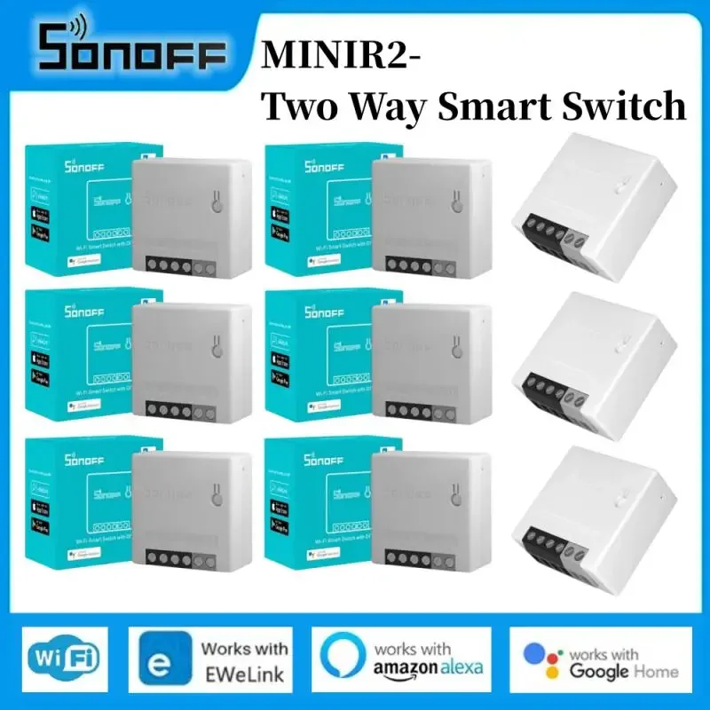 SONOFF MINIR2 Двусторонний переключатель Мини Wi-Fi Умный дом Переключатель с беспроводным пультом дистанционного управления работает с eWelink Alexa Google Home
SONOFF MINIR2 Двусторонний переключатель Мини Wi-Fi Умный дом Переключатель с беспроводным пультом дистанционного управления работает с eWelink Alexa Google Home