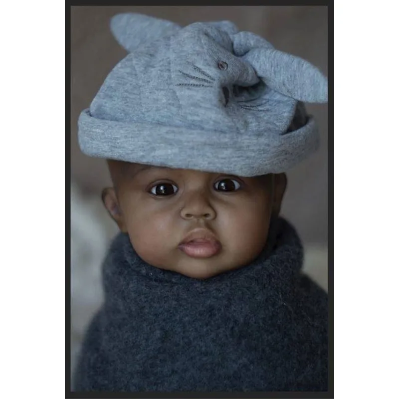 20inch 50cm Gannett Lifelike Dark Skin Already Painted Soft DIY Doll Parts with Cloth Body Brown Eyes Reborn Doll Kit
20inch 50cm Gannett Lifelike Dark Skin Already Painted Soft DIY Doll Parts with Cloth Body Brown Eyes Reborn Doll Kit