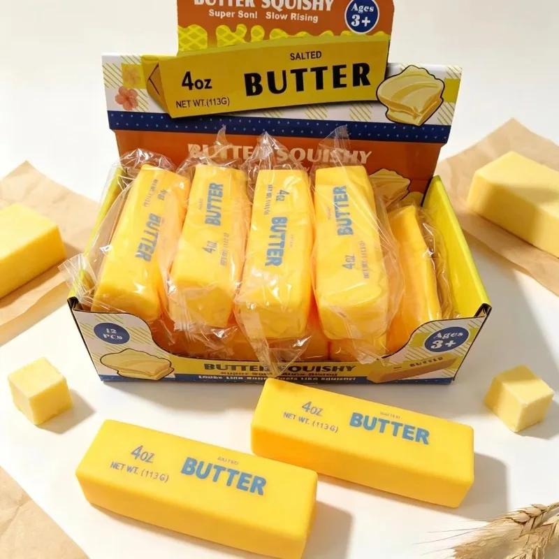 Butter Stick Toys Realistic Butter Stick Extrusion Fidgety Toys Super Soft Sensory Decompression Toys Children's Adult Gifts.
Butter Stick Toys Realistic Butter Stick Extrusion Fidgety Toys Super Soft Sensory Decompression Toys Children's Adult Gifts.