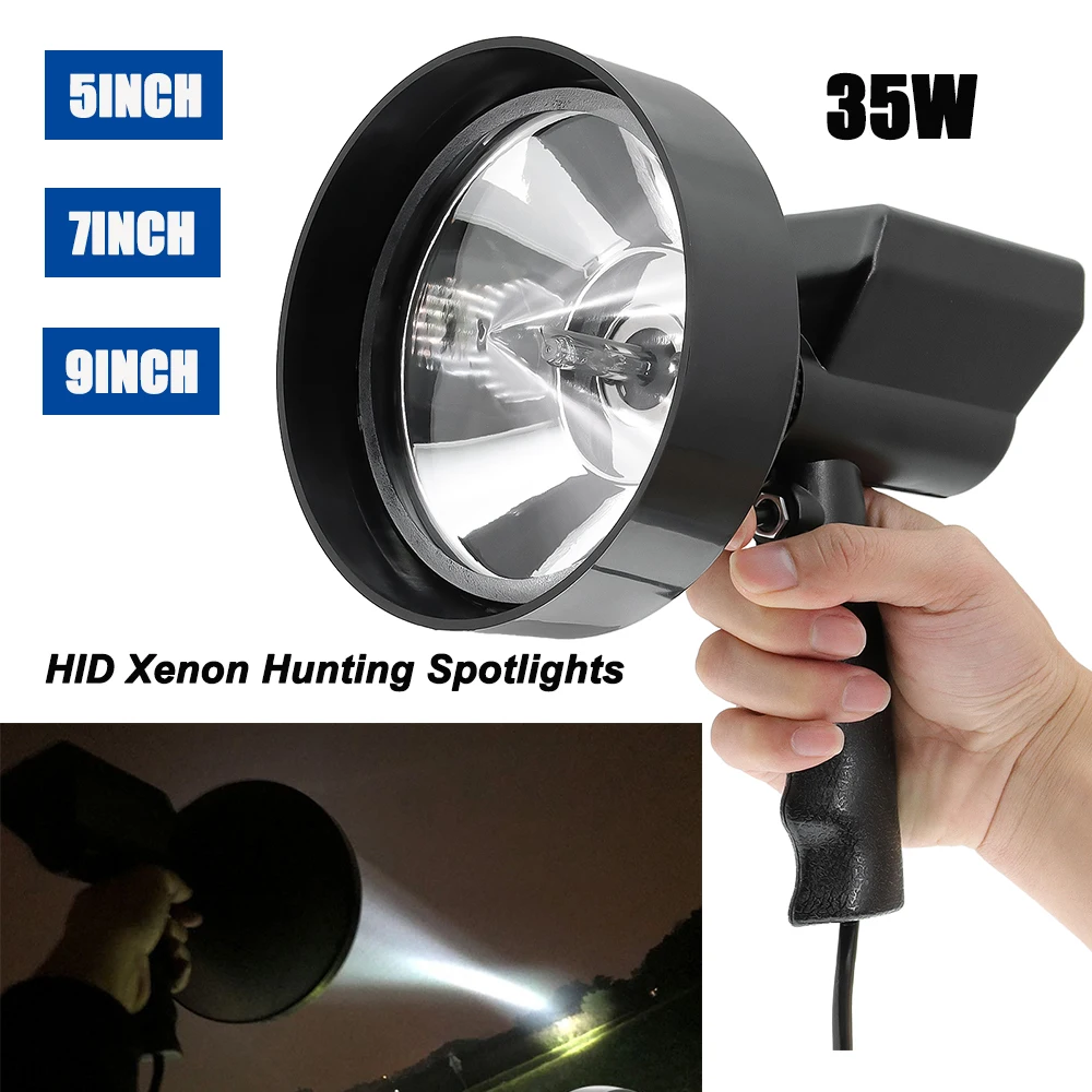 5"/7"/9" 35W Handheld Spotlight For Hunting Camping Fishing Boating HID XENON Searchlight Portable Emergency Light Searchlight
5"/7"/9" 35W Handheld Spotlight For Hunting Camping Fishing Boating HID XENON Searchlight Portable Emergency Light Searchlight