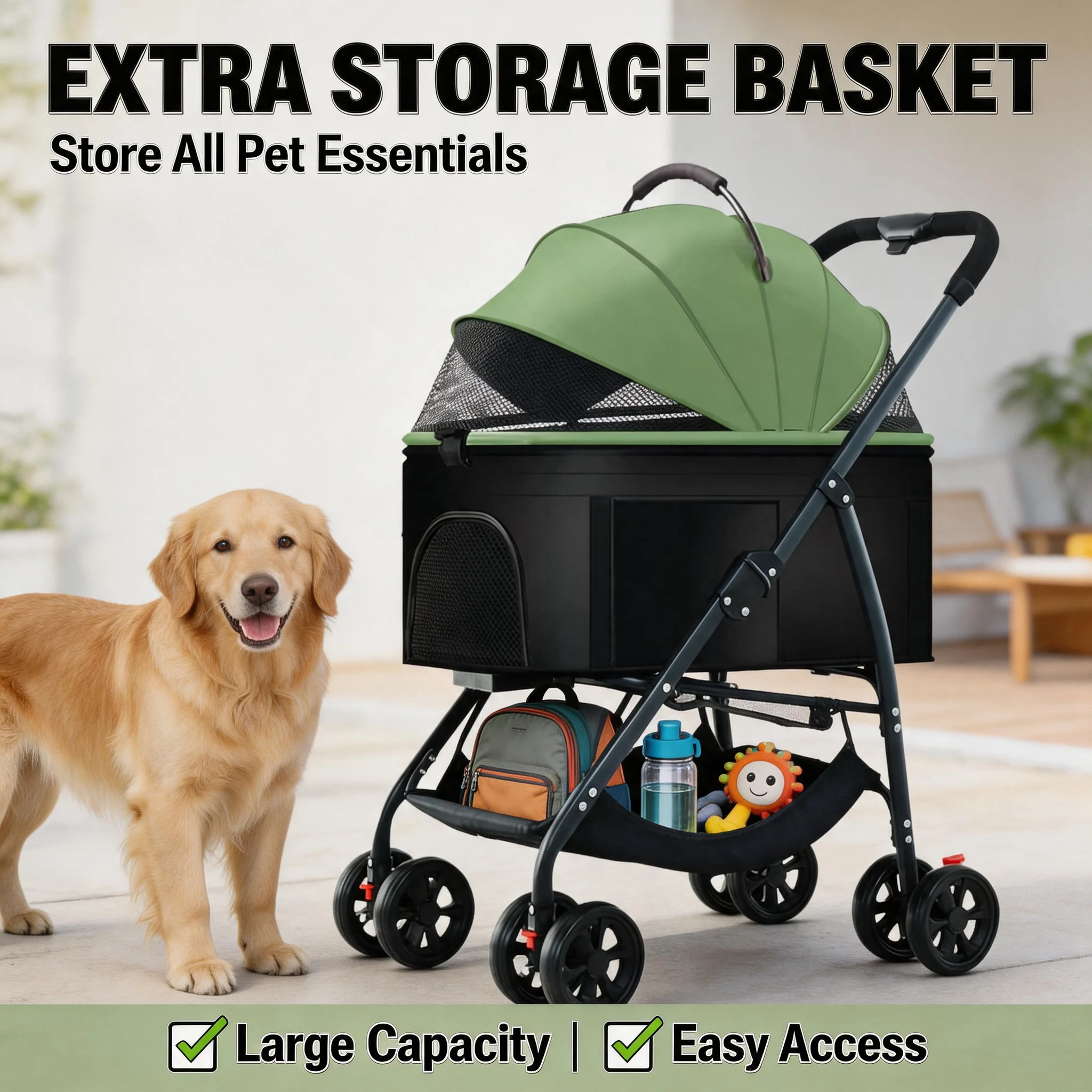Dog Carrier Backpack 3-in-1 Pet Stroller Wagon Removable Carrier Cat Stroller for Medium Dogs Up to 55lbs Daily Travel Use
Dog Carrier Backpack 3-in-1 Pet Stroller Wagon Removable Carrier Cat Stroller for Medium Dogs Up to 55lbs Daily Travel Use