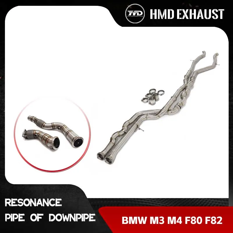 HMD equal length mid pipe with resonator + downpipe combination for BMW M3 M4 F80 F82 F83 S55 stainless steel exhaust system
HMD equal length mid pipe with resonator + downpipe combination for BMW M3 M4 F80 F82 F83 S55 stainless steel exhaust system