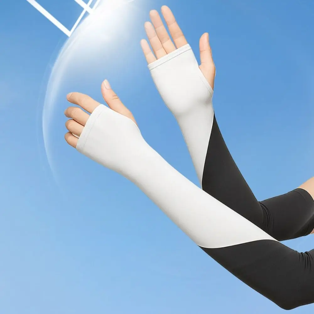Thin Half Finger Ice Sleeves Two Fingers with Exposed Sun Protection Summer Long Arm Covers Quick Drying Sweat-absorption
Thin Half Finger Ice Sleeves Two Fingers with Exposed Sun Protection Summer Long Arm Covers Quick Drying Sweat-absorption
