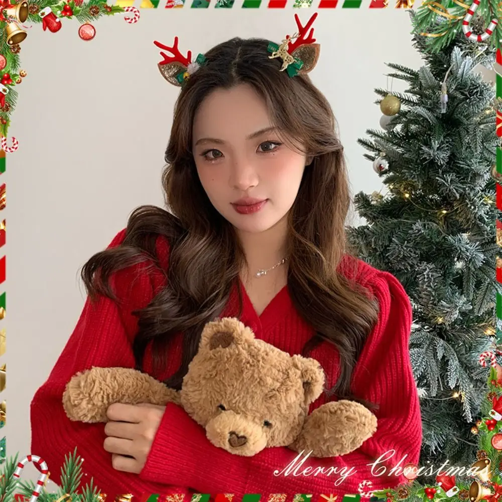 Merry Christmas Decor Christmas Elk Hairpin Sequin Santa Claus Children Deer Antler Hair Clip Red Barrette Christmas Tree
Merry Christmas Decor Christmas Elk Hairpin Sequin Santa Claus Children Deer Antler Hair Clip Red Barrette Christmas Tree