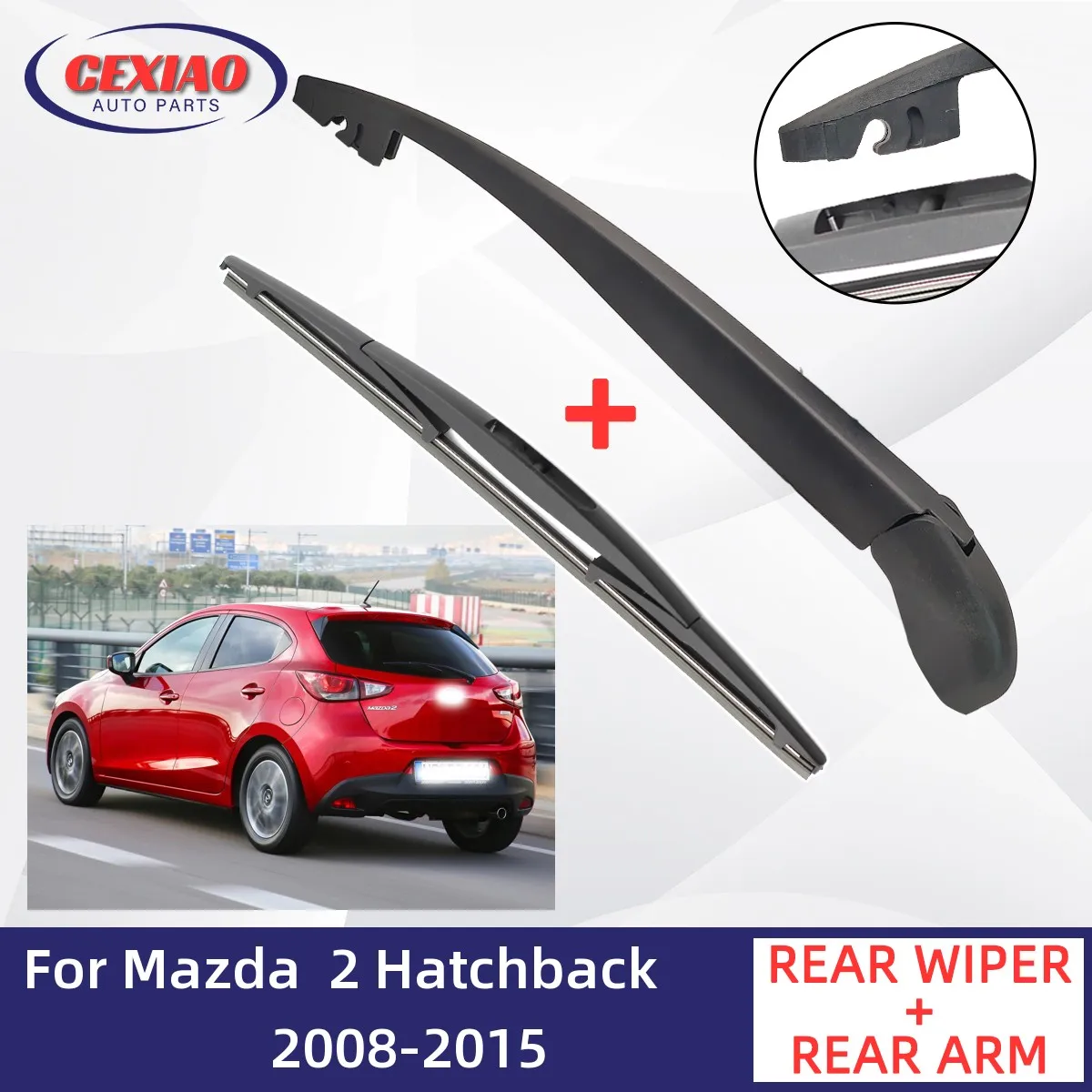 For Mazda 2 Hatchback 2008-2015 Car Rear Wiper Blade and Arm Fit Tailgate Window Rain Brush Windshield Windscreen
For Mazda 2 Hatchback 2008-2015 Car Rear Wiper Blade and Arm Fit Tailgate Window Rain Brush Windshield Windscreen