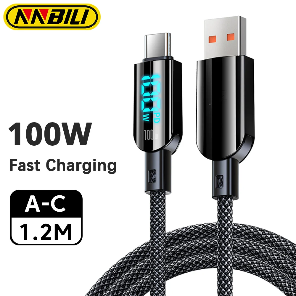 Кабель USB-C nnделовой с поддержкой быстрой зарядки и цифровым дисплеем, 100 Вт
Кабель USB-C nnделовой с поддержкой быстрой зарядки и цифровым дисплеем, 100 Вт