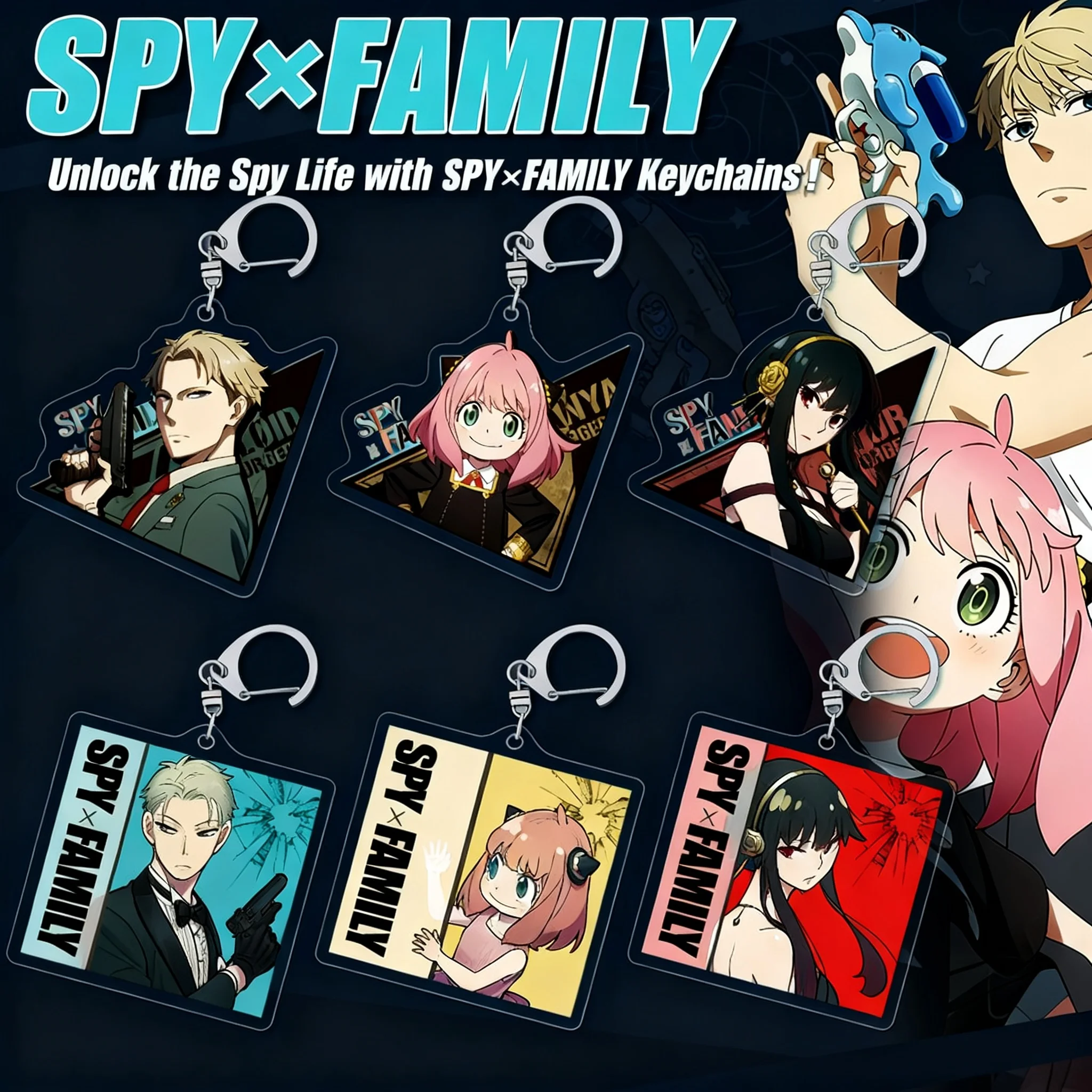 SPY×FAMILY Anya Q Version Acrylic Keychain Pendant 41-120 Spy Family Anime Cute Cartoon Accessories
SPY×FAMILY Anya Q Version Acrylic Keychain Pendant 41-120 Spy Family Anime Cute Cartoon Accessories