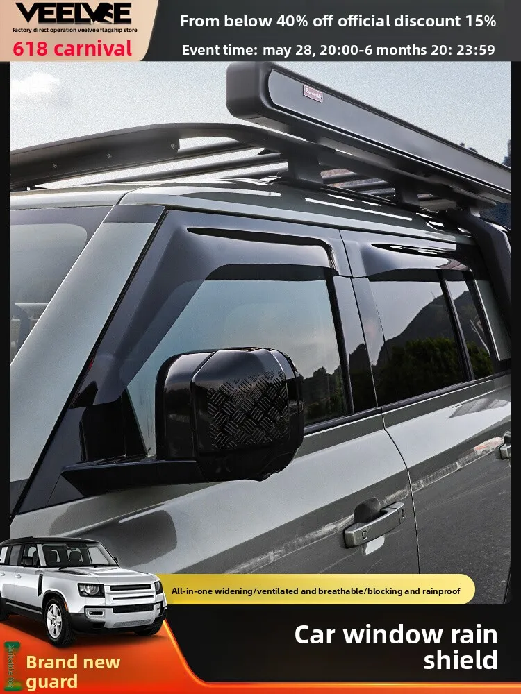 Suitable for Land Rover New Defender Rain Shield 110/90 Window Rain Eyebrow Rain Shield Exterior Decoration Accessories Modifica
Suitable for Land Rover New Defender Rain Shield 110/90 Window Rain Eyebrow Rain Shield Exterior Decoration Accessories Modifica
