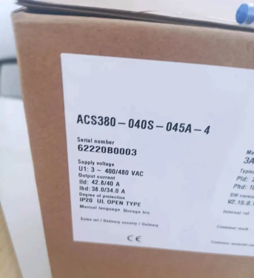 Совершенно новый ACS380-040S-032A-4 ACS380-040S-038A-4 ACS380-040S-045A-4 ACS380-040S-050A-4 Гарантия один год
Совершенно новый ACS380-040S-032A-4 ACS380-040S-038A-4 ACS380-040S-045A-4 ACS380-040S-050A-4 Гарантия один год