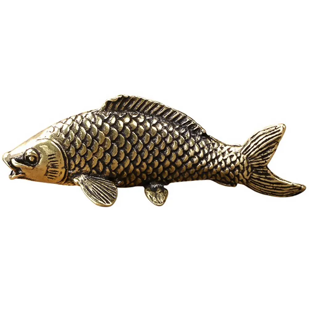 Carp Shape Ornament Metal Decor Desktop Decoration Premium Copper Material Simulated Carp Feng Shui Tea Pet Year Year Surplus
Carp Shape Ornament Metal Decor Desktop Decoration Premium Copper Material Simulated Carp Feng Shui Tea Pet Year Year Surplus