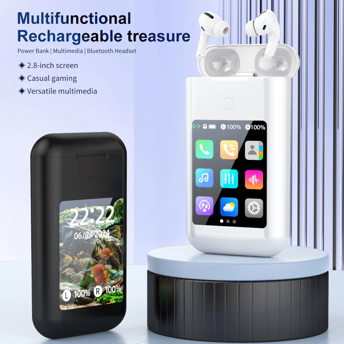 In Ear Style Headphone Large Screen Touch Earphone Large Battery Multiple Function Flashlight Phone Charge Headphone Music Game
In Ear Style Headphone Large Screen Touch Earphone Large Battery Multiple Function Flashlight Phone Charge Headphone Music Game