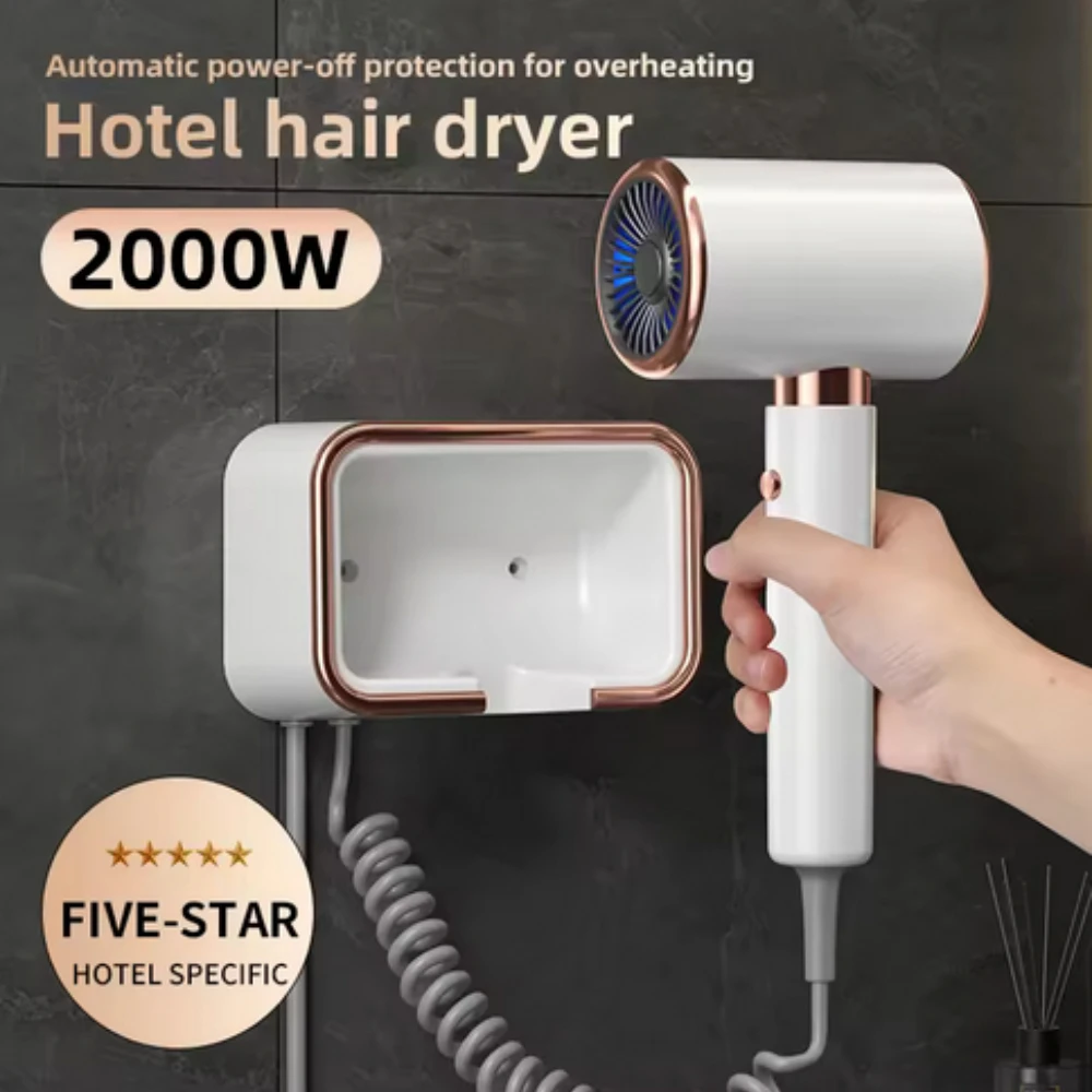 New Source Factory Hotel Dedicated Hair Dryer Hotel Wall Mounted Toilet No Punching High Power Silent Hair Dryer 220V
New Source Factory Hotel Dedicated Hair Dryer Hotel Wall Mounted Toilet No Punching High Power Silent Hair Dryer 220V
