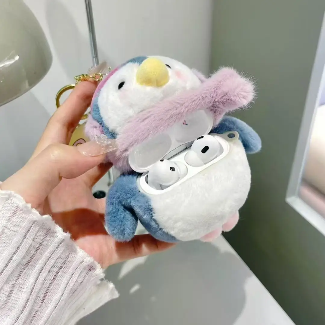 3D Cute Funny Plush Penguin Earphone Case For Airpods Pro 2 Shockproof Protective TPU Cover For Airpod 4 3 2 1 Gen Airpod Case
3D Cute Funny Plush Penguin Earphone Case For Airpods Pro 2 Shockproof Protective TPU Cover For Airpod 4 3 2 1 Gen Airpod Case