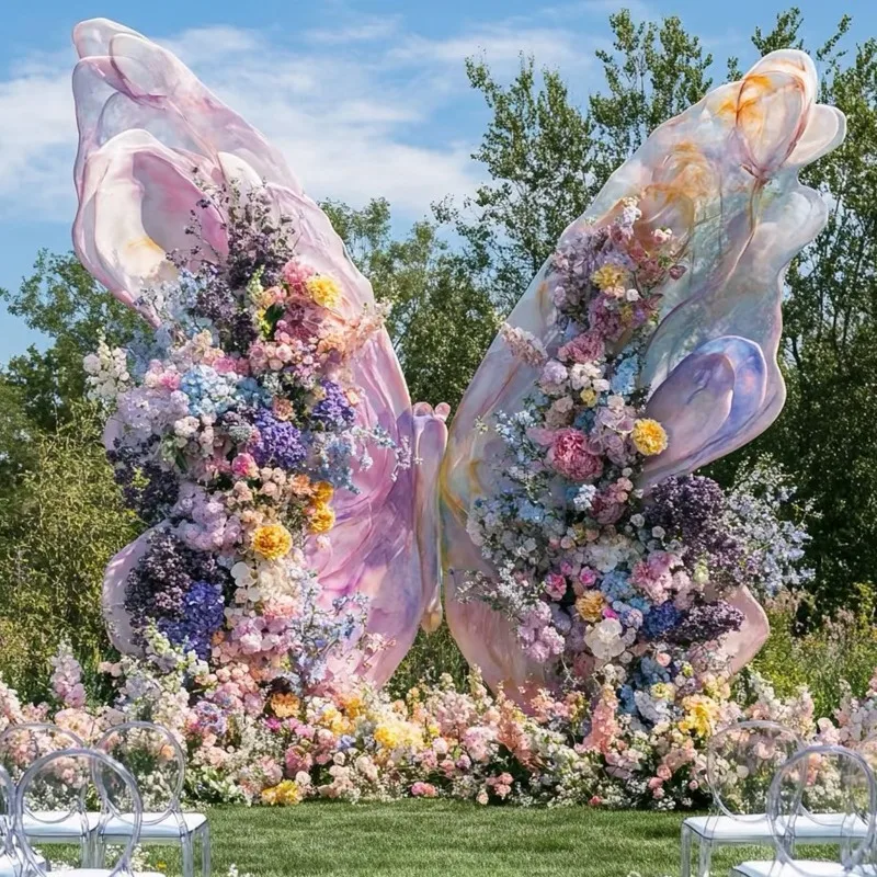 362 wedding supplies butterfly decoration wedding background arrangement giant silk organza art installation silk decoration
362 wedding supplies butterfly decoration wedding background arrangement giant silk organza art installation silk decoration