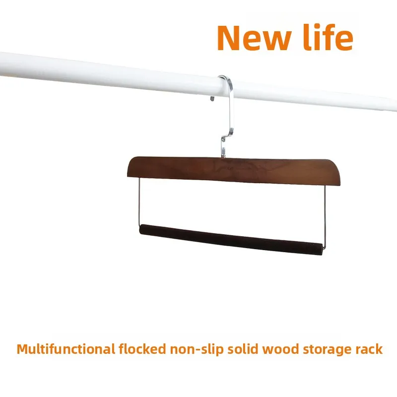 Solid Wood Pants Hanger Flocked Non-Slip Round Bar Trouser Rack Scarf Hanger for Clothing Store & Hotel
Solid Wood Pants Hanger Flocked Non-Slip Round Bar Trouser Rack Scarf Hanger for Clothing Store & Hotel