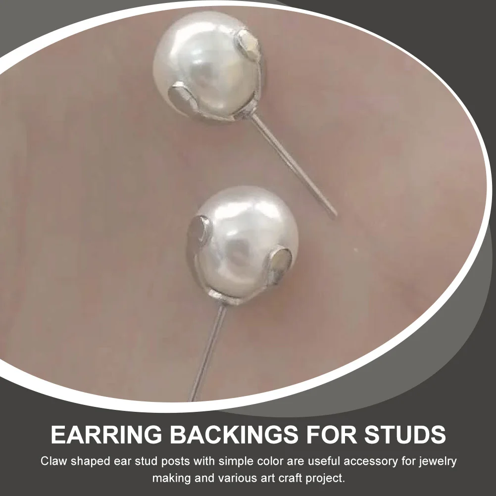 20Pcs Pearl Ear Studs Claw Posts Stainless Steel DIY Jewelry Making Supplies Ear Studs Accessories for Women Earring Findings
20Pcs Pearl Ear Studs Claw Posts Stainless Steel DIY Jewelry Making Supplies Ear Studs Accessories for Women Earring Findings