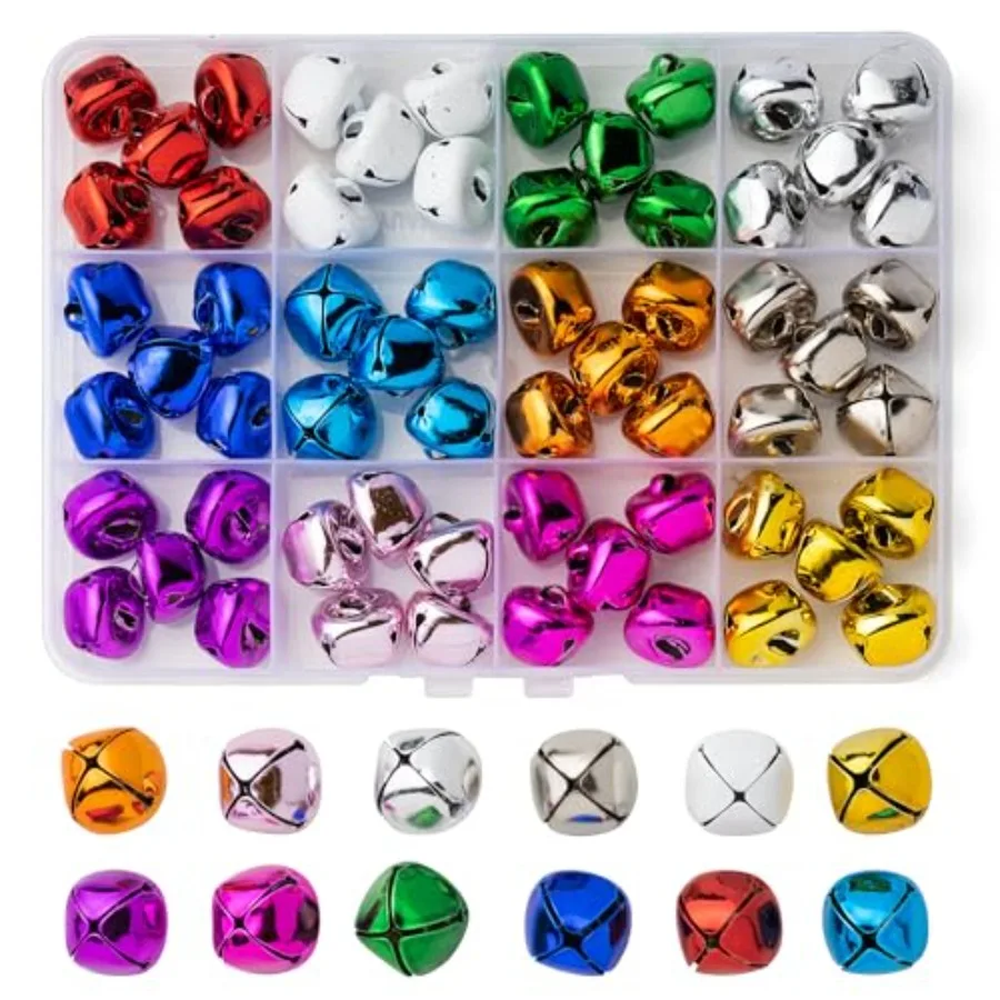 12 Colors Jingle Bells for Crafting, 60PCS Colorful Small Bell for Crafts, 0.59 Inch Bulk Christmas Bells for Home Decorations,
12 Colors Jingle Bells for Crafting, 60PCS Colorful Small Bell for Crafts, 0.59 Inch Bulk Christmas Bells for Home Decorations,
