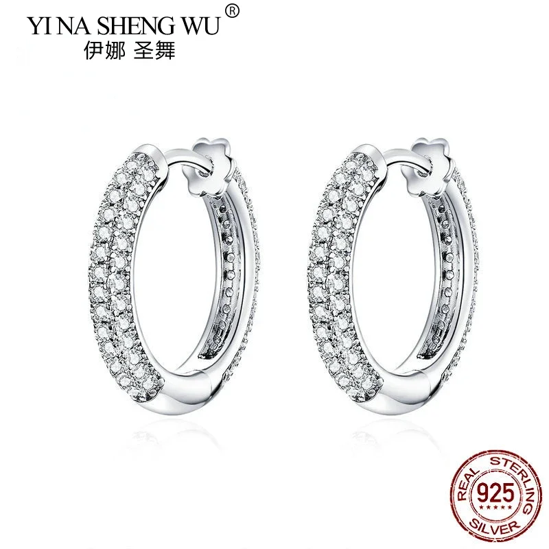 S925 Sterling Silver Platinum Plated Earrings Anti Allergy Setting Zircon Simple Temperament Luxury Earrings for Women
S925 Sterling Silver Platinum Plated Earrings Anti Allergy Setting Zircon Simple Temperament Luxury Earrings for Women
