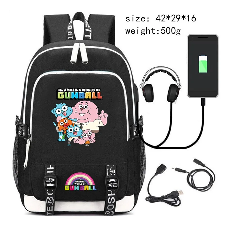 The Amazing World of Gumball Backpacks Men Large Capacity Laptop Backpack Trendy School Bags for Boys Students Travel Bookbag
The Amazing World of Gumball Backpacks Men Large Capacity Laptop Backpack Trendy School Bags for Boys Students Travel Bookbag