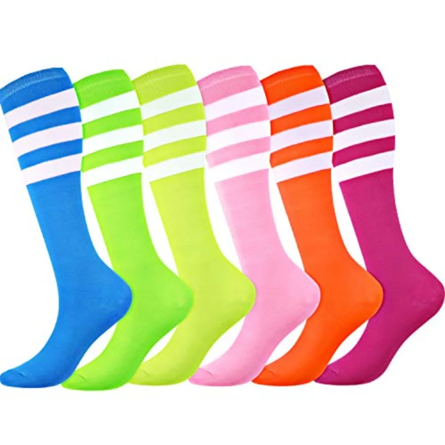 6 Pairs Neon Knee High Socks Stretchy Roller Skate Socks for Women, Men, Soccer Softball Team Sports
6 Pairs Neon Knee High Socks Stretchy Roller Skate Socks for Women, Men, Soccer Softball Team Sports