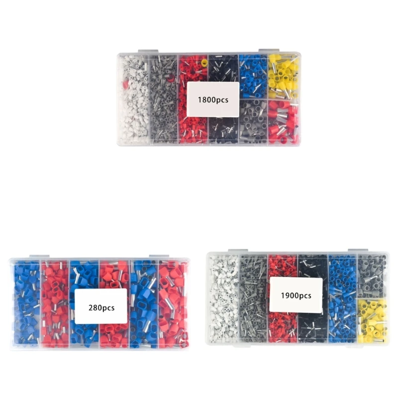 Ferrules Terminals Set Insulated Ferrule Crimps Pin Twin Ferrule Connectors 
Ferrules Terminals Set Insulated Ferrule Crimps Pin Twin Ferrule Connectors