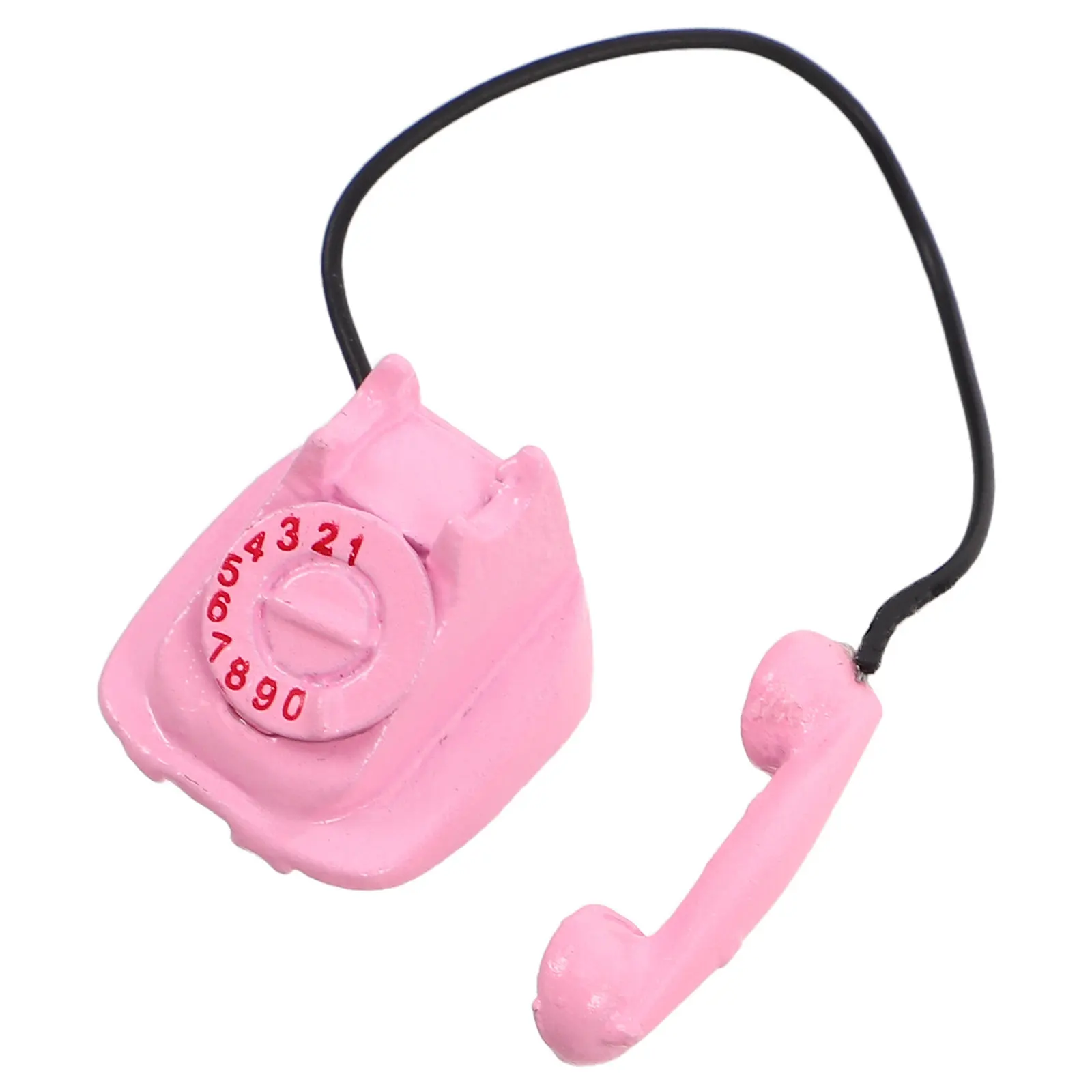 Miniature Retro Rotary Telephone Vintage Style Dollhouse Accessory Small Dollhouse Furniture Decorative Mini Phone for Miniature
Miniature Retro Rotary Telephone Vintage Style Dollhouse Accessory Small Dollhouse Furniture Decorative Mini Phone for Miniature