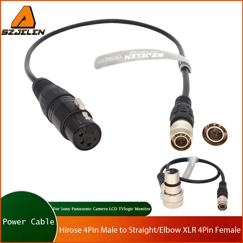 1PC XLR 4Pin Female to Hirose 4Pin Male Power Cable for Sony Panasonic Camera LCD TVlogic Monitor
1PC XLR 4Pin Female to Hirose 4Pin Male Power Cable for Sony Panasonic Camera LCD TVlogic Monitor