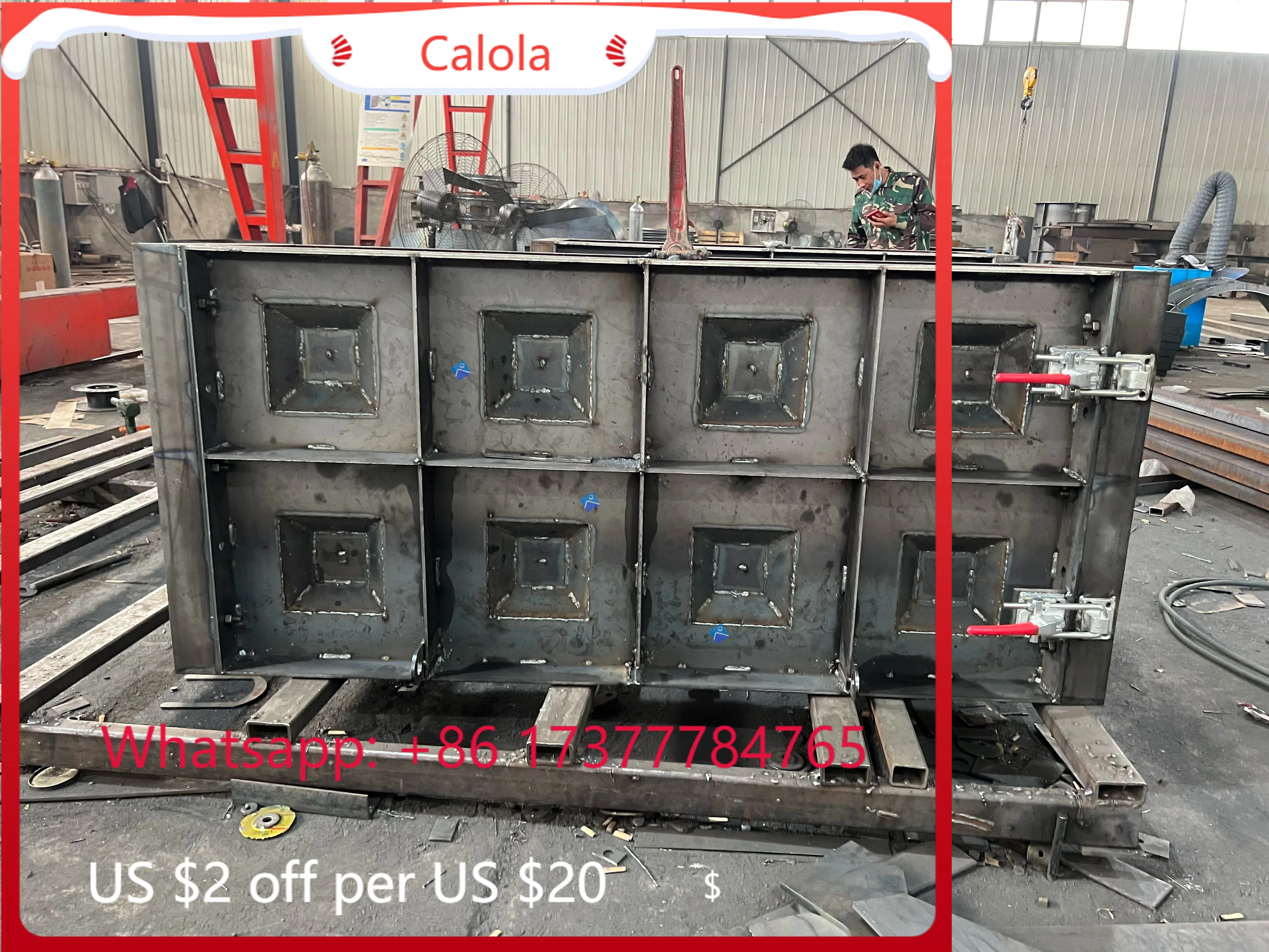 Modular High Strength Steel Retaining Wall Mold Easy-to-Assemble Concrete Block Formwork
Modular High Strength Steel Retaining Wall Mold Easy-to-Assemble Concrete Block Formwork
