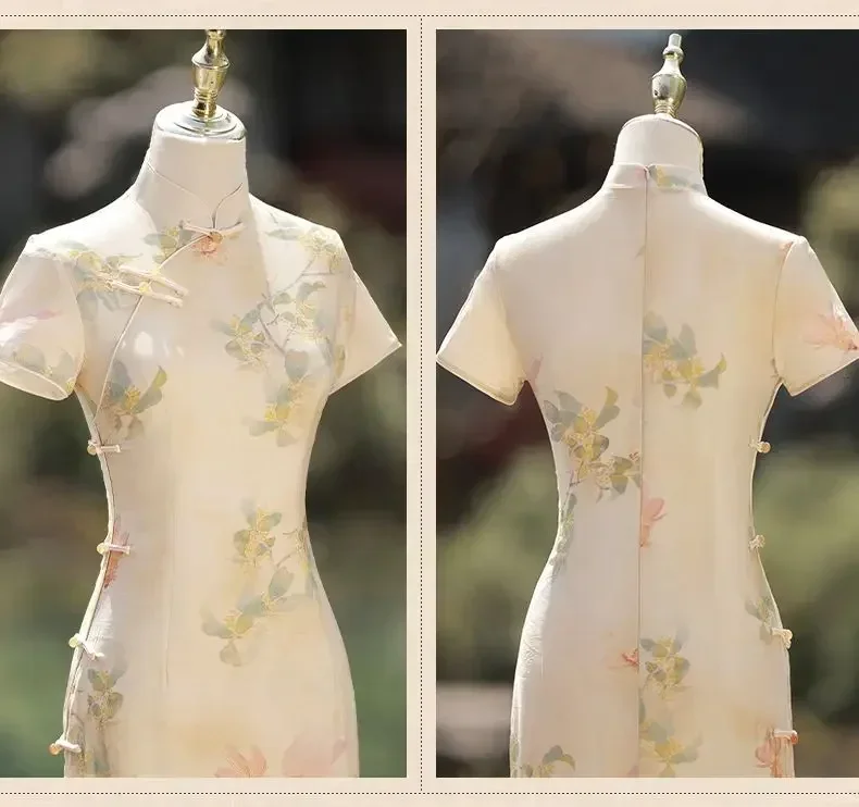 Girl's Elegant and Advanced Style Retro Dress for Small Men To Wear In Summer The New Chinese Qipao Improves Cheobgsam
Girl's Elegant and Advanced Style Retro Dress for Small Men To Wear In Summer The New Chinese Qipao Improves Cheobgsam
