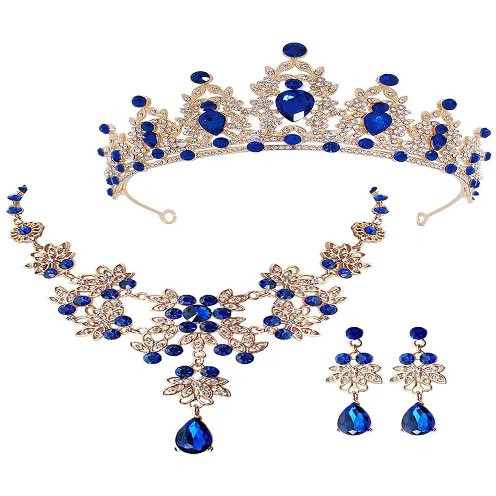 Crown Necklace Earring Set Costume Jewelry for Women Wedding and Crowns Crystal Rhinestone Prom Miss
Crown Necklace Earring Set Costume Jewelry for Women Wedding and Crowns Crystal Rhinestone Prom Miss