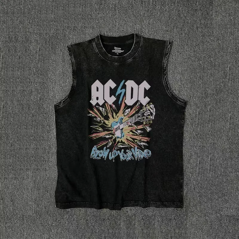 American ACDC Printed Cotton Washed Old Retro Street Punk Rock Band Long-sleeved Loose Short-sleeved T-shirt Motocross Jersey
American ACDC Printed Cotton Washed Old Retro Street Punk Rock Band Long-sleeved Loose Short-sleeved T-shirt Motocross Jersey