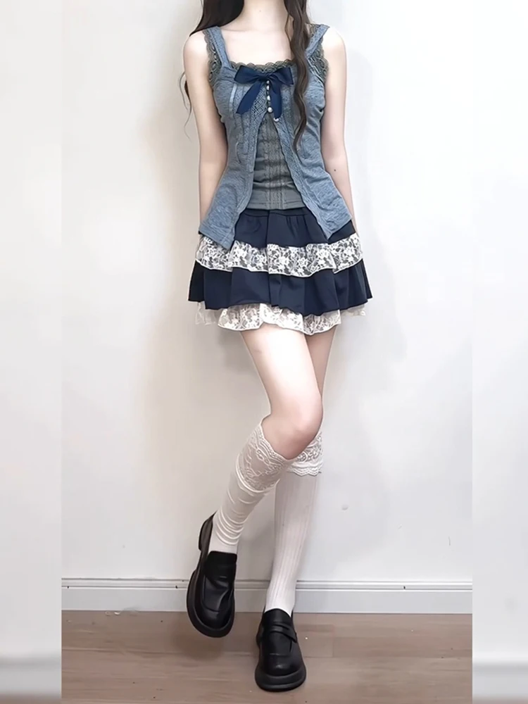 Утягивающая кружевная майка Csole, юбка, футболка, комплект, женский летний ансамбль Faion, повседневная одежда из полиэфирного волокна
Утягивающая кружевная майка Csole, юбка, футболка, комплект, женский летний ансамбль Faion, повседневная одежда из полиэфирного волокна