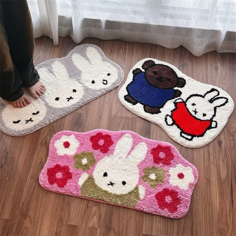 Cartoon Miffy Carpet Bathroom Floor Absorbent Carpet Non-slip Machine Washable Cashmere Children's Bedroom Cushion Holiday Gift
Cartoon Miffy Carpet Bathroom Floor Absorbent Carpet Non-slip Machine Washable Cashmere Children's Bedroom Cushion Holiday Gift