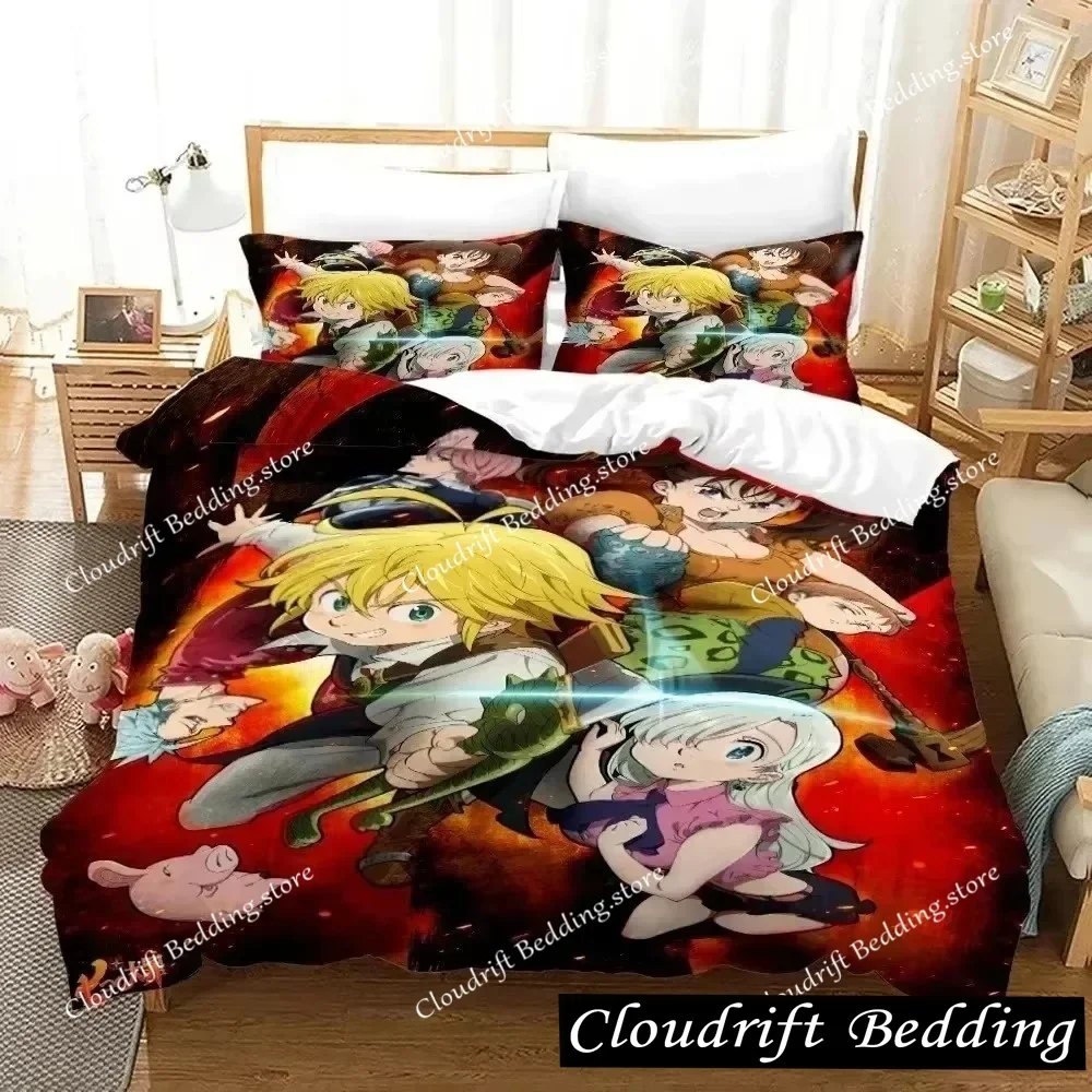 The S-Seven D-Deadly Sins Bedding Set Single Twin Full Queen King Size Anime Bed Set Teenager Bedroom Duvet Cover Sets Bed Sheet
The S-Seven D-Deadly Sins Bedding Set Single Twin Full Queen King Size Anime Bed Set Teenager Bedroom Duvet Cover Sets Bed Sheet