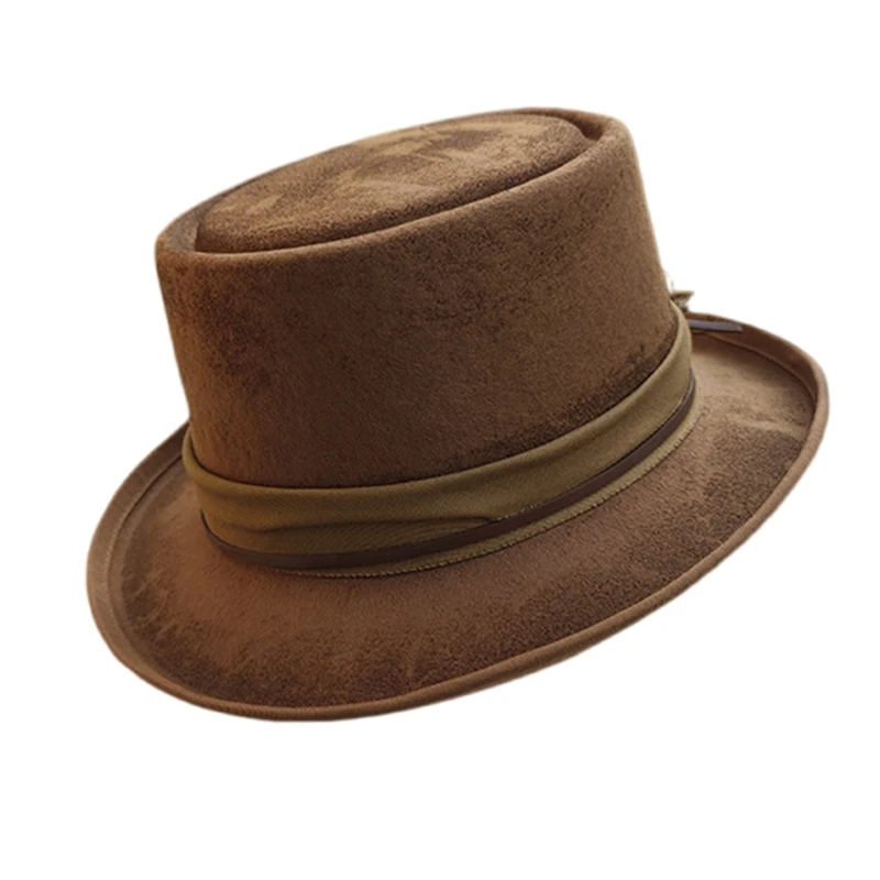 Distress Cowboy Hats Adult Stage Performances Hat Wool Hat for Music Festivals M6CD
Distress Cowboy Hats Adult Stage Performances Hat Wool Hat for Music Festivals M6CD