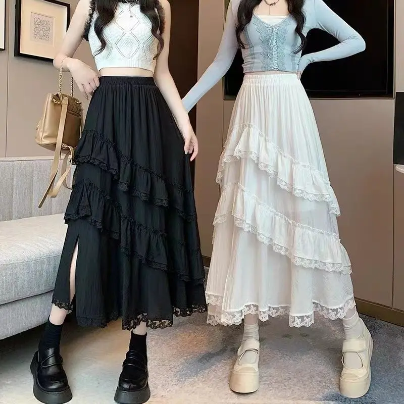 Solid Color Summer New Irregular Design Joker Lace Stitching Lace Cake Skirt Slim and Sweet Style Skirt
Solid Color Summer New Irregular Design Joker Lace Stitching Lace Cake Skirt Slim and Sweet Style Skirt