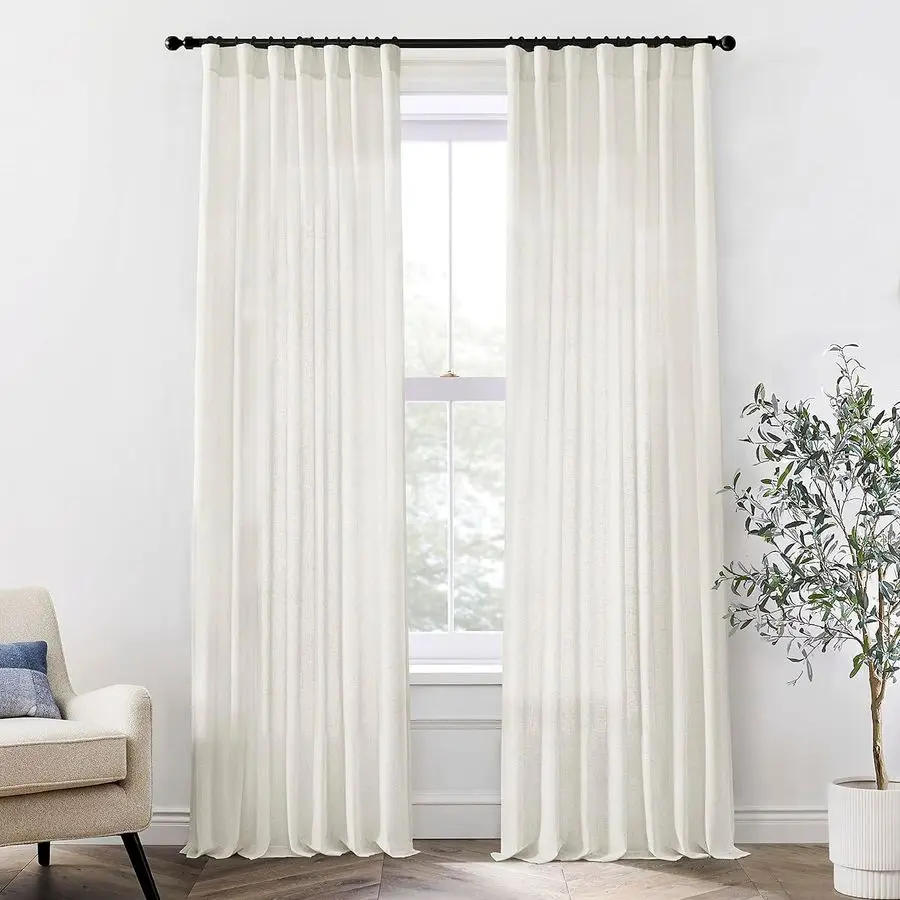105 Inch Curtains 2 Panels Set Custom Length Back Tab Linen Window Sheer Curtain Drapes for Living Room Bedroom,50x105 in Long,C
105 Inch Curtains 2 Panels Set Custom Length Back Tab Linen Window Sheer Curtain Drapes for Living Room Bedroom,50x105 in Long,C