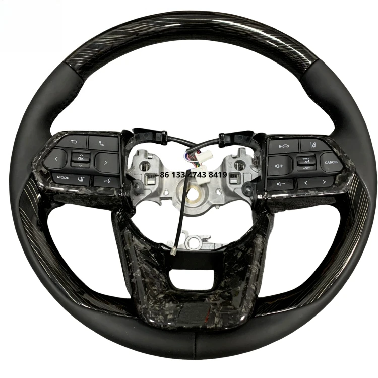 Mahogany Sport Racing Steering Wheel, Black Buttons, Fits LC300
Mahogany Sport Racing Steering Wheel, Black Buttons, Fits LC300