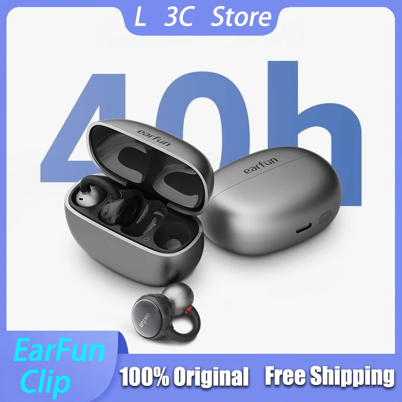 EarFun Clip Wireless Headphones 40H Ultra Ultra Long Battery Life Music Earbuds Dual Mic AI ENC Call Noise Reduction Earphones
EarFun Clip Wireless Headphones 40H Ultra Ultra Long Battery Life Music Earbuds Dual Mic AI ENC Call Noise Reduction Earphones