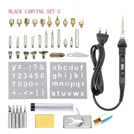 Adjustable Temperature Digital Display Electric Soldering Iron Set Engraving Pyrography Welding Tools Colored Soldering Iron Set
Adjustable Temperature Digital Display Electric Soldering Iron Set Engraving Pyrography Welding Tools Colored Soldering Iron Set