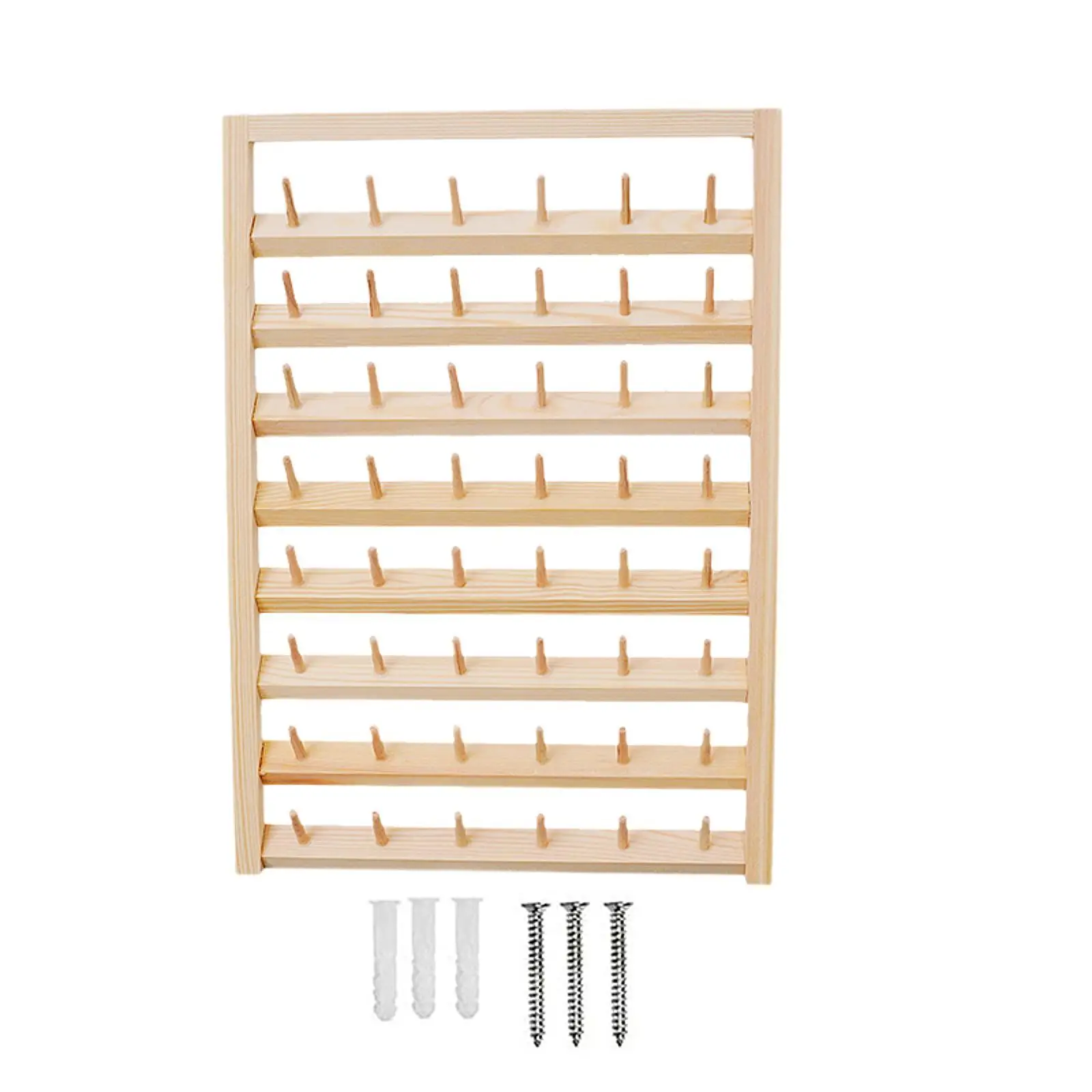 Вешалка для ниток с подвесными крючками, простой в использовании держатель для хлопковой катушки, органайзер для шитья, держатель для катушки, деревянный настенный держатель 
Вешалка для ниток с подвесными крючками, простой в использовании держатель для хлопковой катушки, органайзер для шитья, держатель для катушки, деревянный настенный держатель