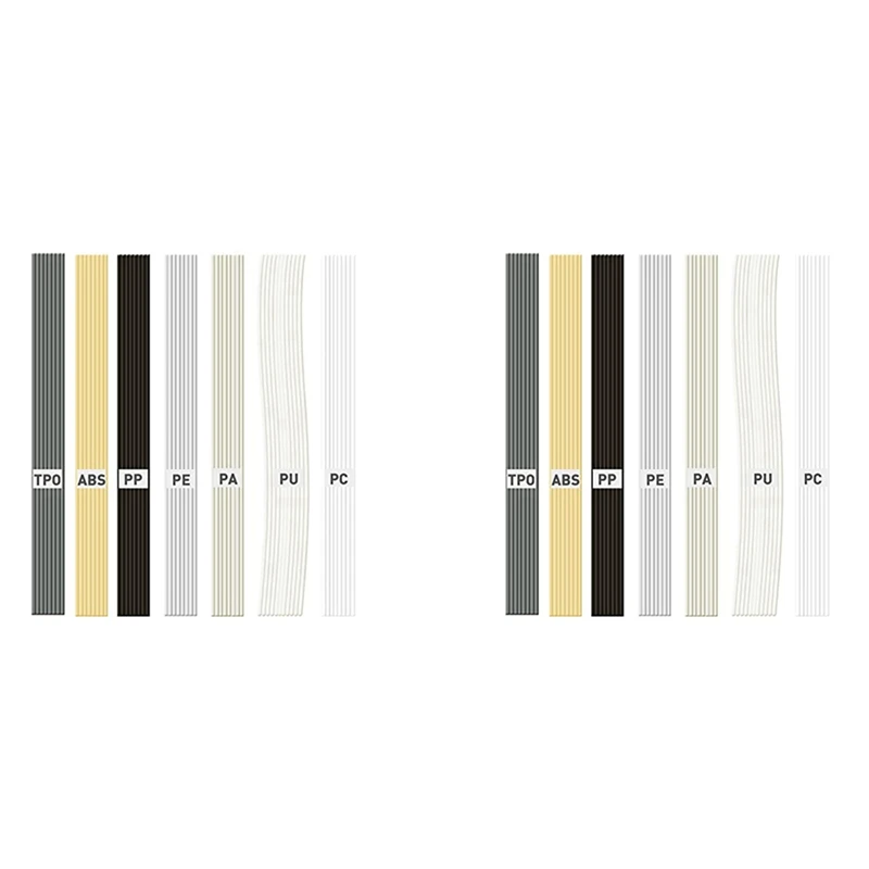 112PCS Plastic Welding Rods, 7 Types ABS PP PU PE PA PC TPO 13 Inch Plastic Welder Rod For Car Bumper Kayak
112PCS Plastic Welding Rods, 7 Types ABS PP PU PE PA PC TPO 13 Inch Plastic Welder Rod For Car Bumper Kayak