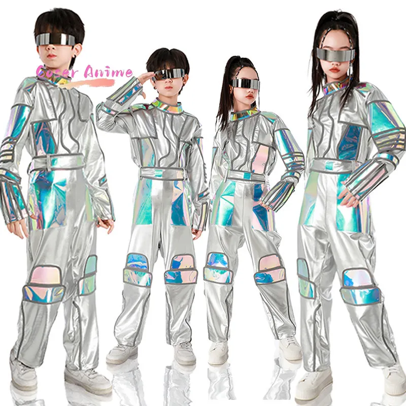 Tech Sport Uniforms, AI Robot Hip-hop Performance Kids Outfits, Astronaut Space Costume for Children
Tech Sport Uniforms, AI Robot Hip-hop Performance Kids Outfits, Astronaut Space Costume for Children