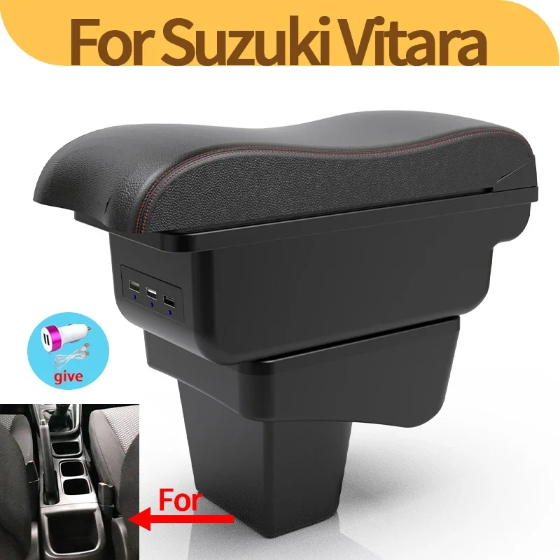 For Suzuki Vitara armrest box dedicated car center console storage box car interior accessories interior USB easy to install
For Suzuki Vitara armrest box dedicated car center console storage box car interior accessories interior USB easy to install